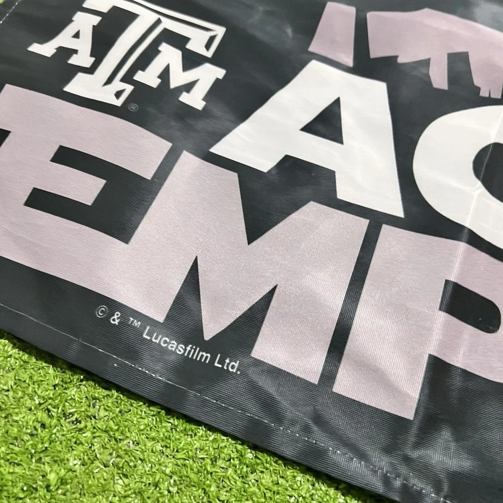 Vintage Texas A&M Flag 36 X 28 Aggies X Star Wars USA Made Outdoor NWOT Wincraft